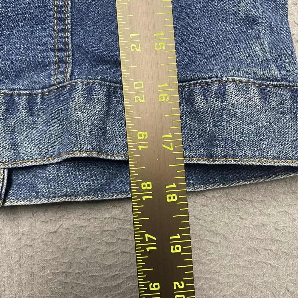 Mudd Jacket Girls 14‎ Blue Denim Jean Trucker Button Front Casual Stretch